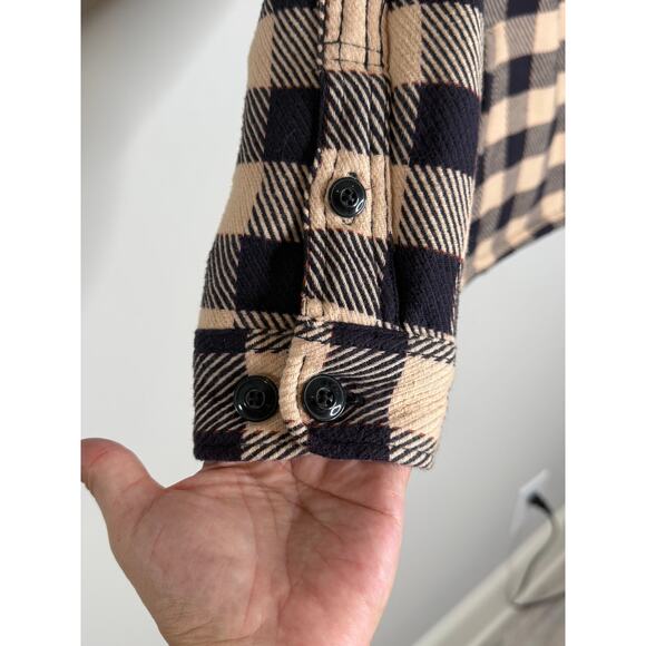 L.L. Bean Women's Jacket Sz L Shacket Plaid Preppy Old Money Fleece 100% Cotton - Picture 5 of 15